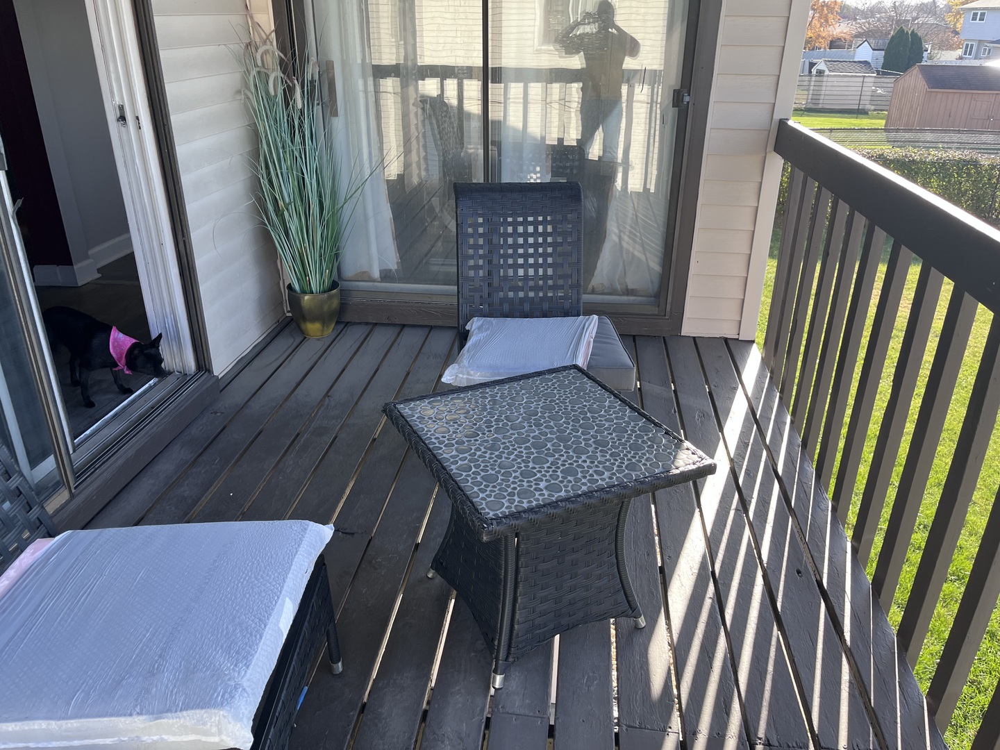 56 Timberlane Road Matteson, IL 60443 - Photo 29 of 40 a view of a balcony with furniture