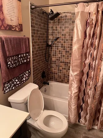 a view of a city with tall buildings in the background