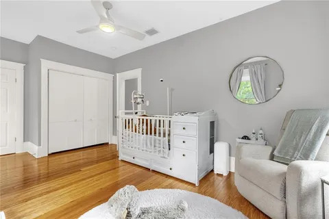a view of livingroom with furniture and wooden floor