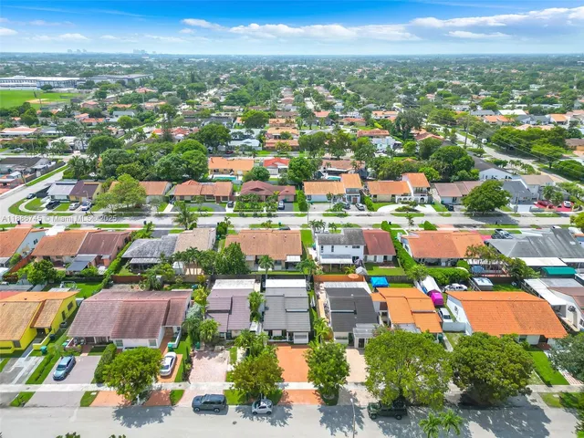 an aerial view of a city