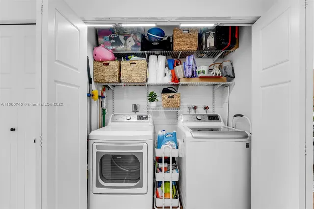a view of storage and utility room