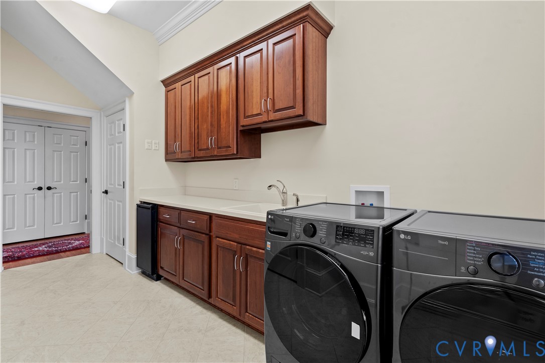 2515 Fleet's Bay Road White Stone, VA 22578 - Photo 30 of 74 a utility room with sink dryer and washer