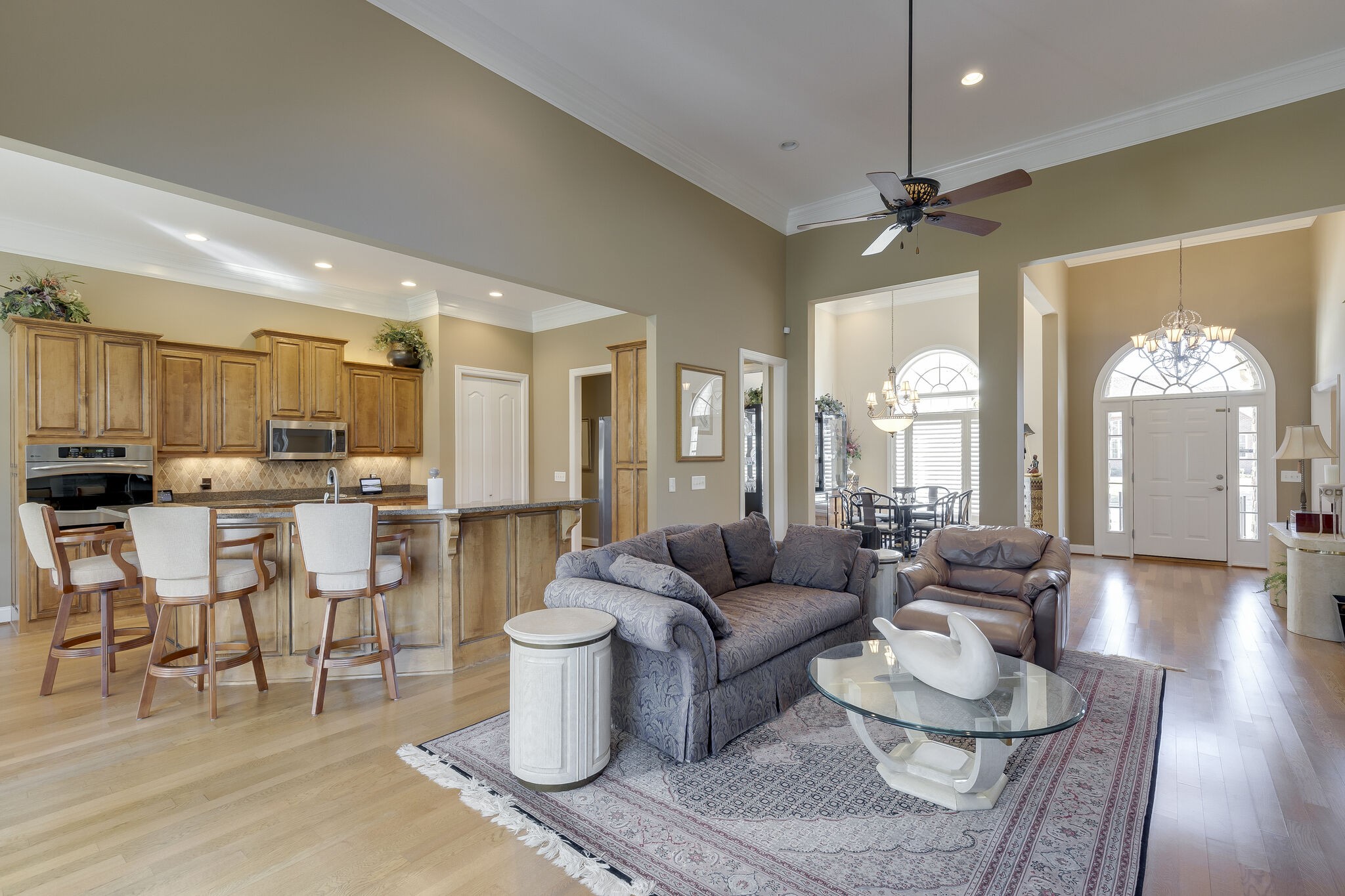 69 Blue Ridge Trace Hendersonville, TN 37075 - Photo 11 of 50 a living room with lots of furniture and view of kitchen
