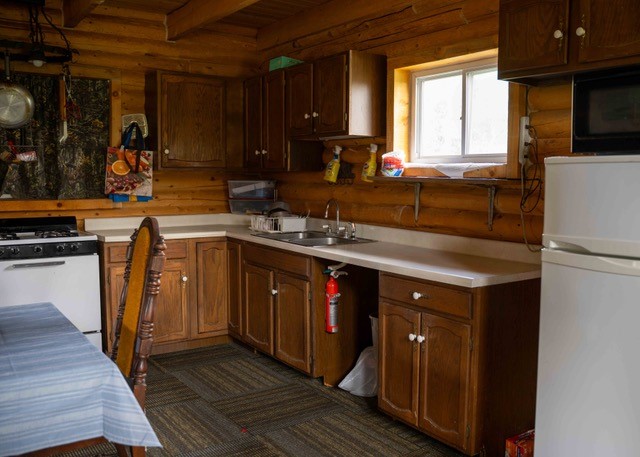 80 Sapling Lane Craig, CO 81625 - Photo 16 of 20 a kitchen with stainless steel appliances granite countertop a sink a stove and a refrigerator