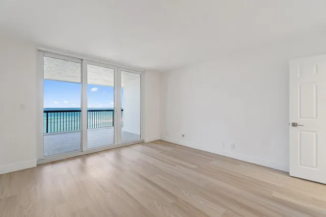 a view of a city with tall buildings