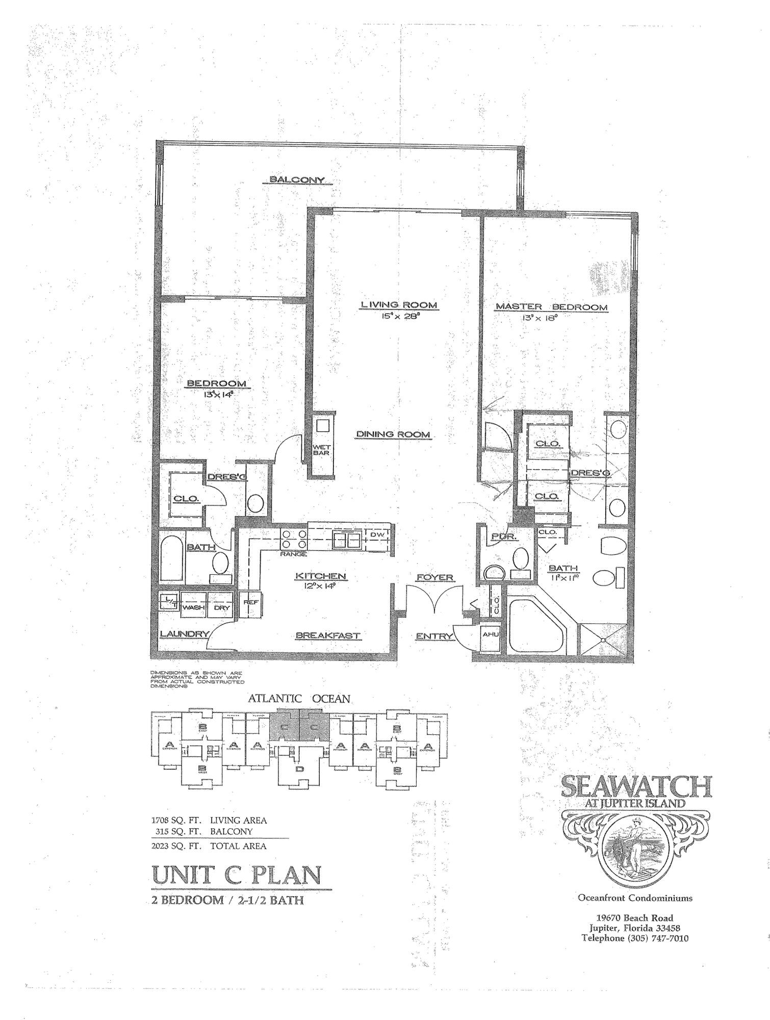 19670 South Beach Road, Unit C513 Jupiter, FL 33469 - Photo 73 of 73 Floorplan