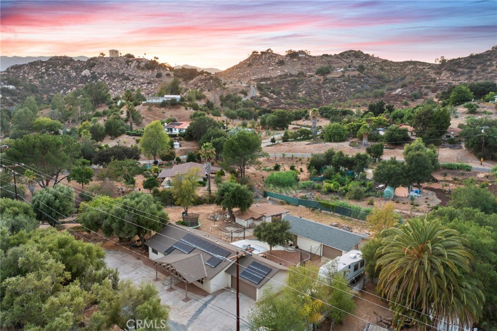 40040 Ross Road Fallbrook, CA 92028 - Photo 26 of 27 an aerial view of residential house with green space and mountain view in back