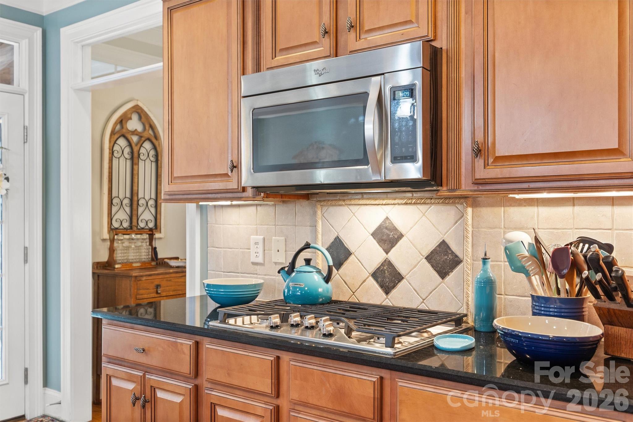 1177 Springlake Road York, SC 29745 - Photo 14 of 48 a kitchen with a stove and a potted plant