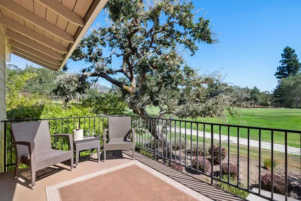 an outdoor view with patio