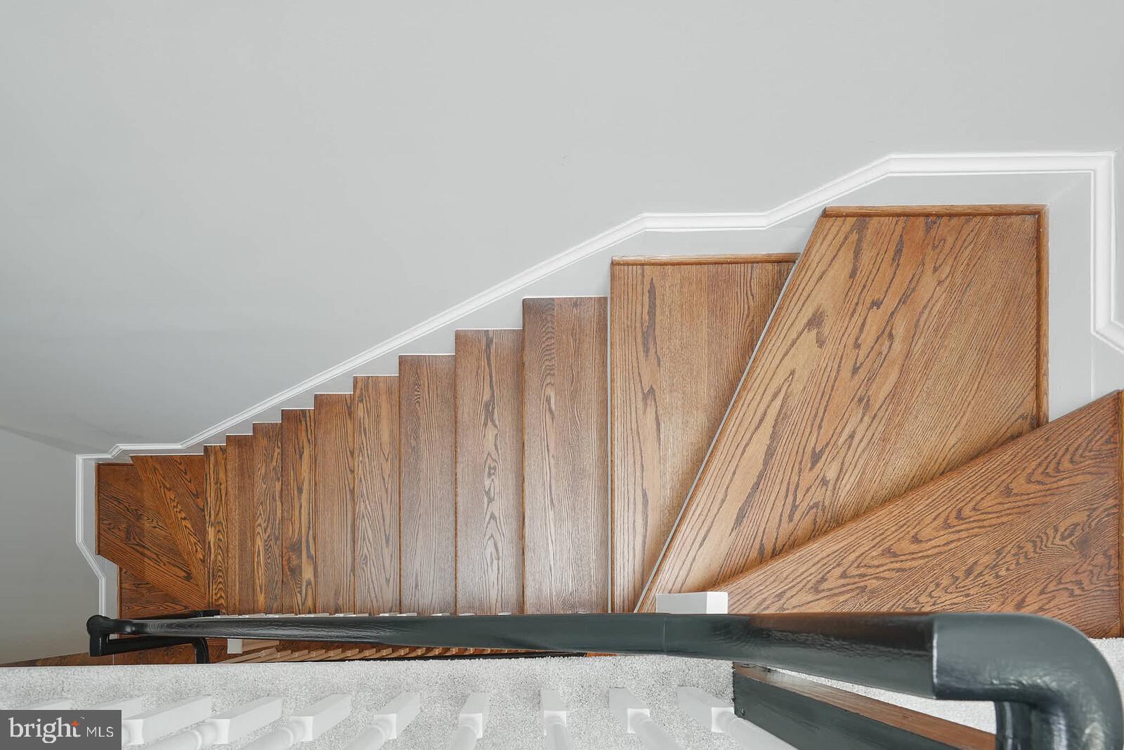 3332 Dent Place Northwest Washington, DC 20007 - Photo 14 of 46 Elegant wooden staircase design.