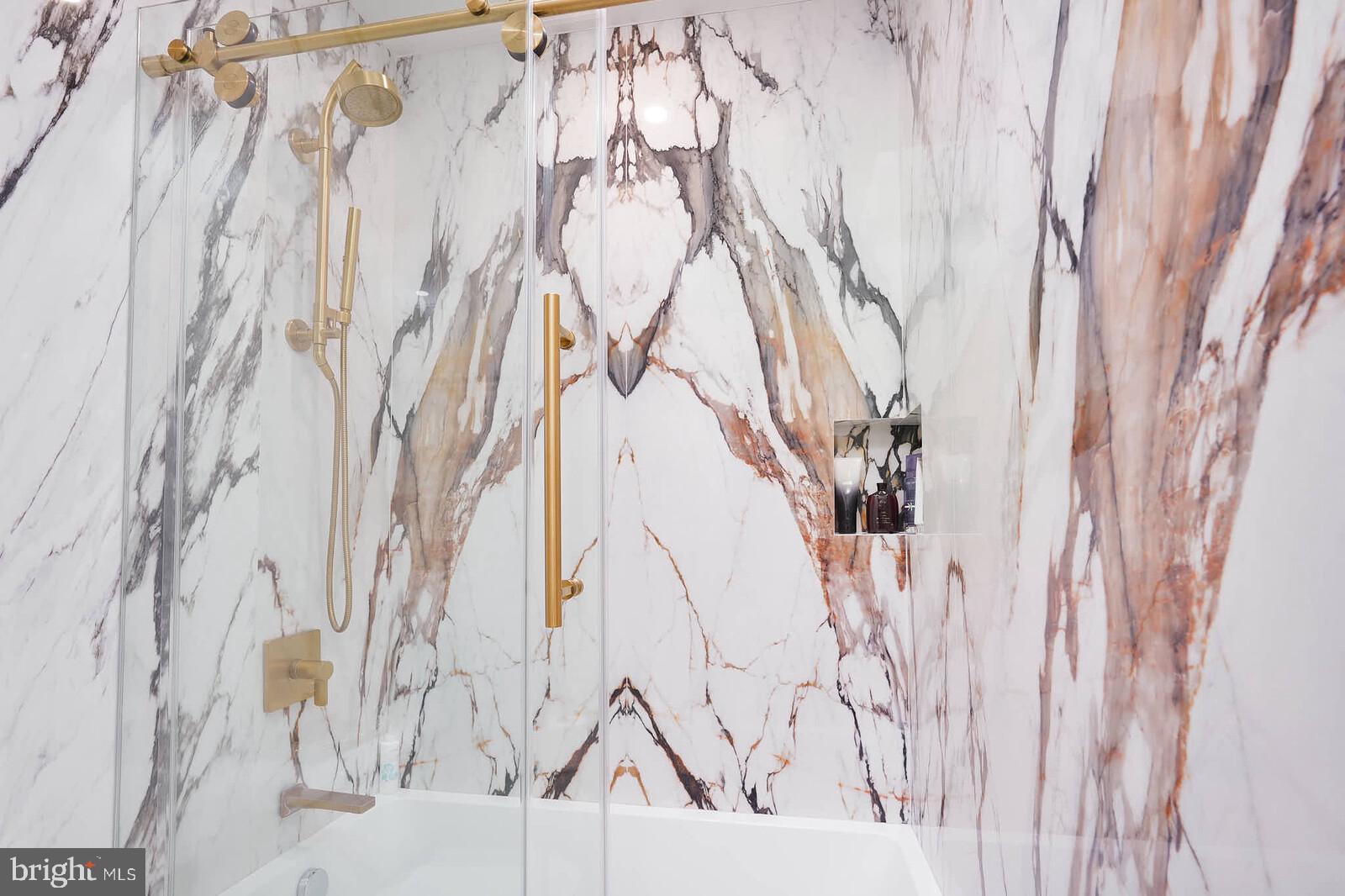 3332 Dent Place Northwest Washington, DC 20007 - Photo 21 of 46 Elegant marble shower retreat.