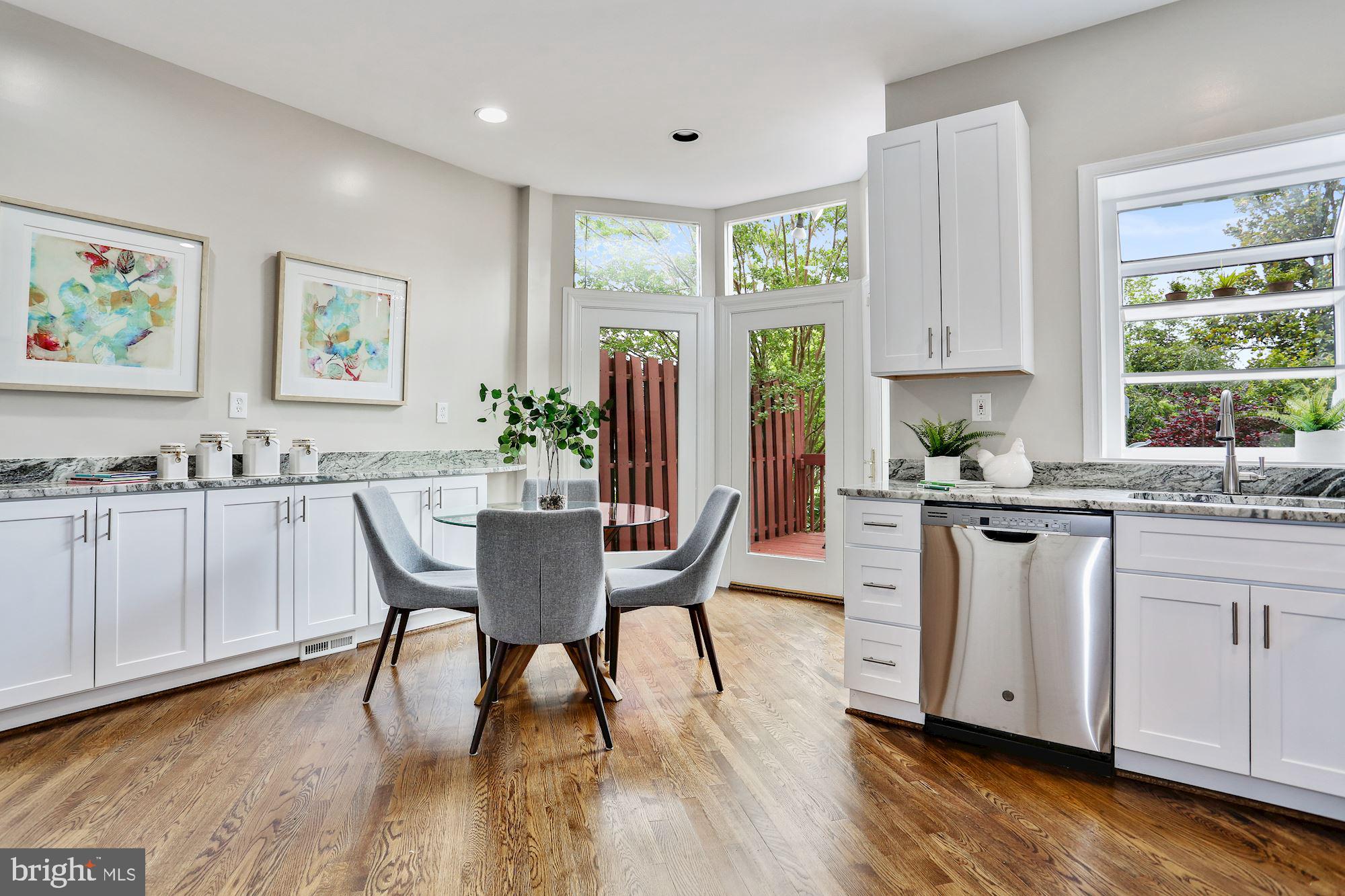 3332 Dent Place Northwest Washington, DC 20007 - Photo 5 of 46 Bright and airy modern kitchen space.