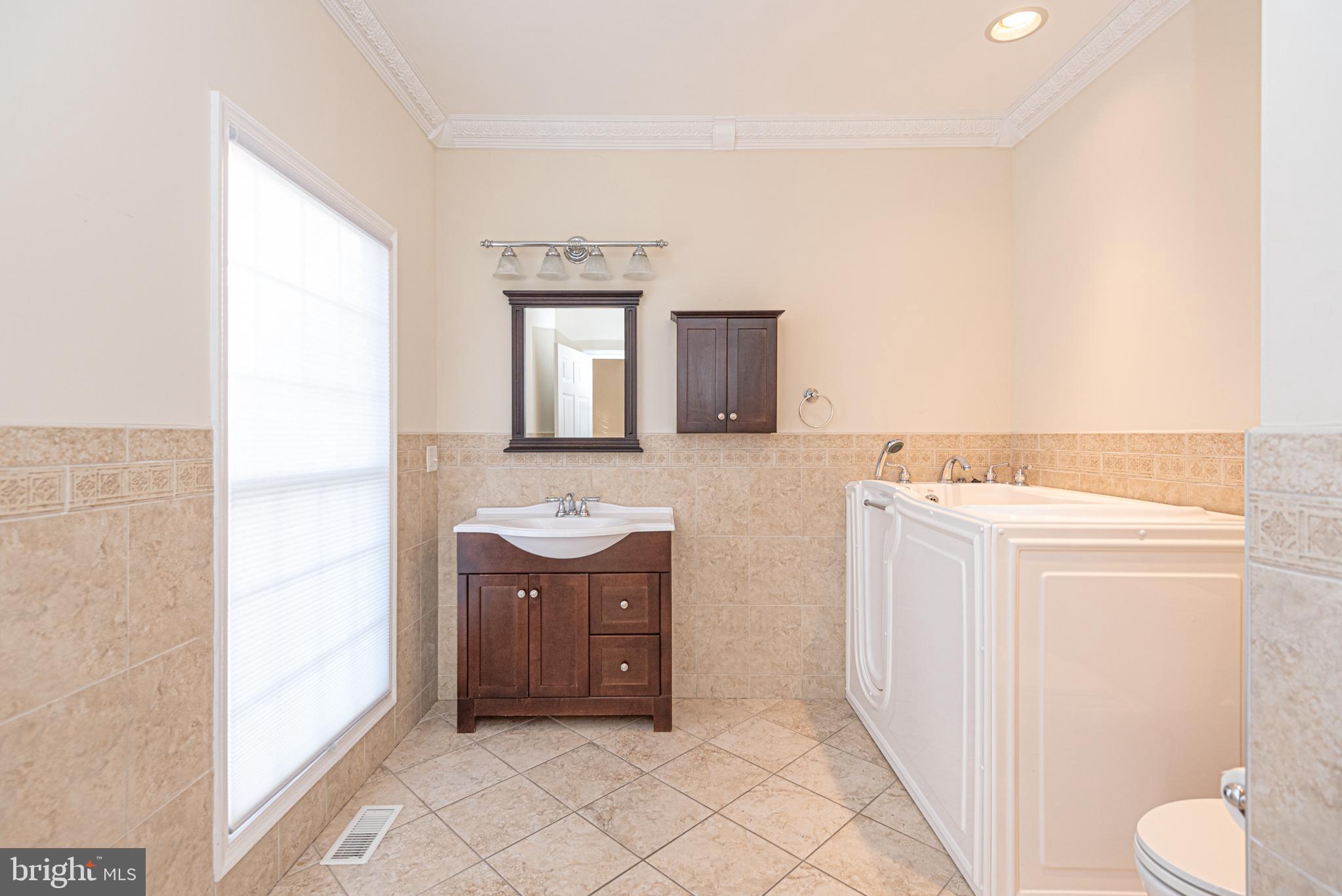 12004 Turtle Mill Road Bishopville, MD 21813 - Photo 18 of 69 a bathroom with a sink a toilet and mirror