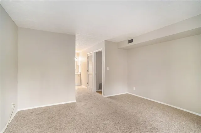 a view of an empty room