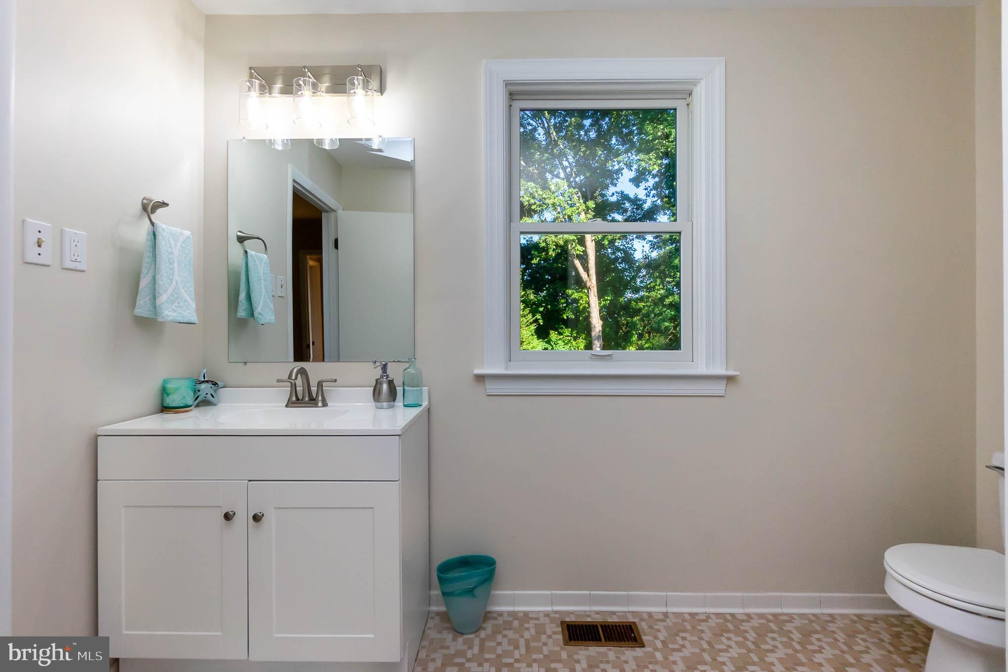 409 Fieldstone Court Fallston, MD 21047 - Photo 26 of 53 a bathroom with a sink a toilet and a mirror