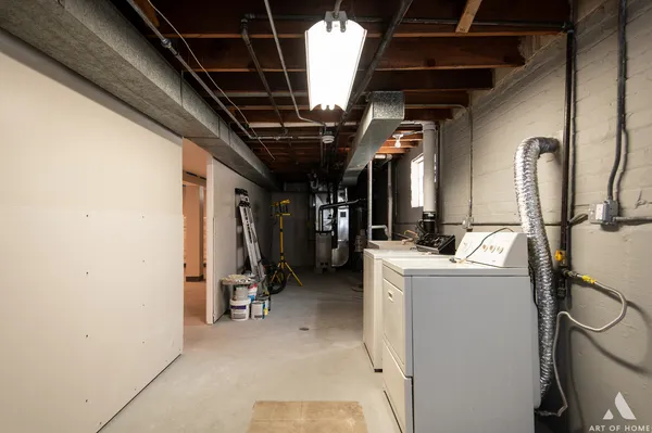 a view of storage and utility room