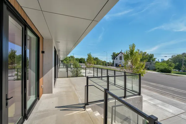 a view of a balcony