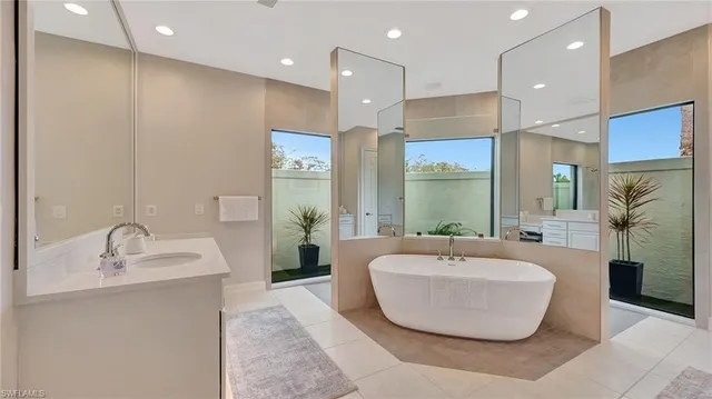 a view of a pathway with a house