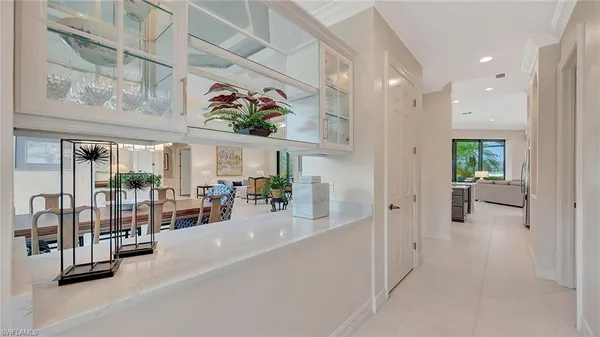 a view of a entryway with furniture