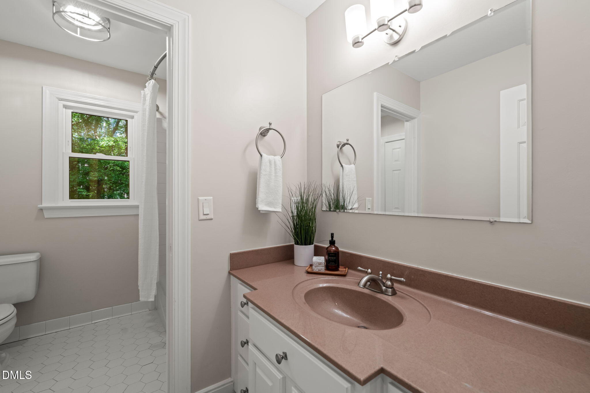 18 Strawberry Ridge Lane Durham, NC 27713 - Photo 35 of 59 a bathroom with a sink and a mirror