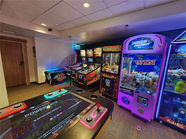 a outdoor space with furniture