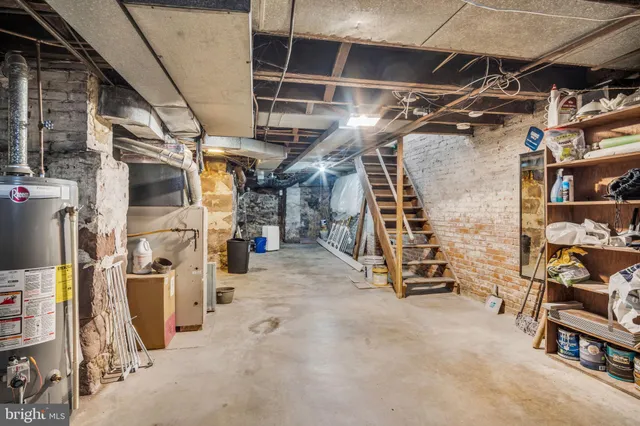 a view of storage and utility room