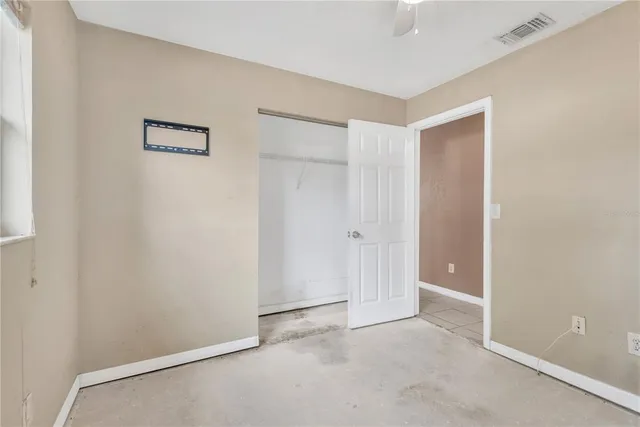 a view of an empty room