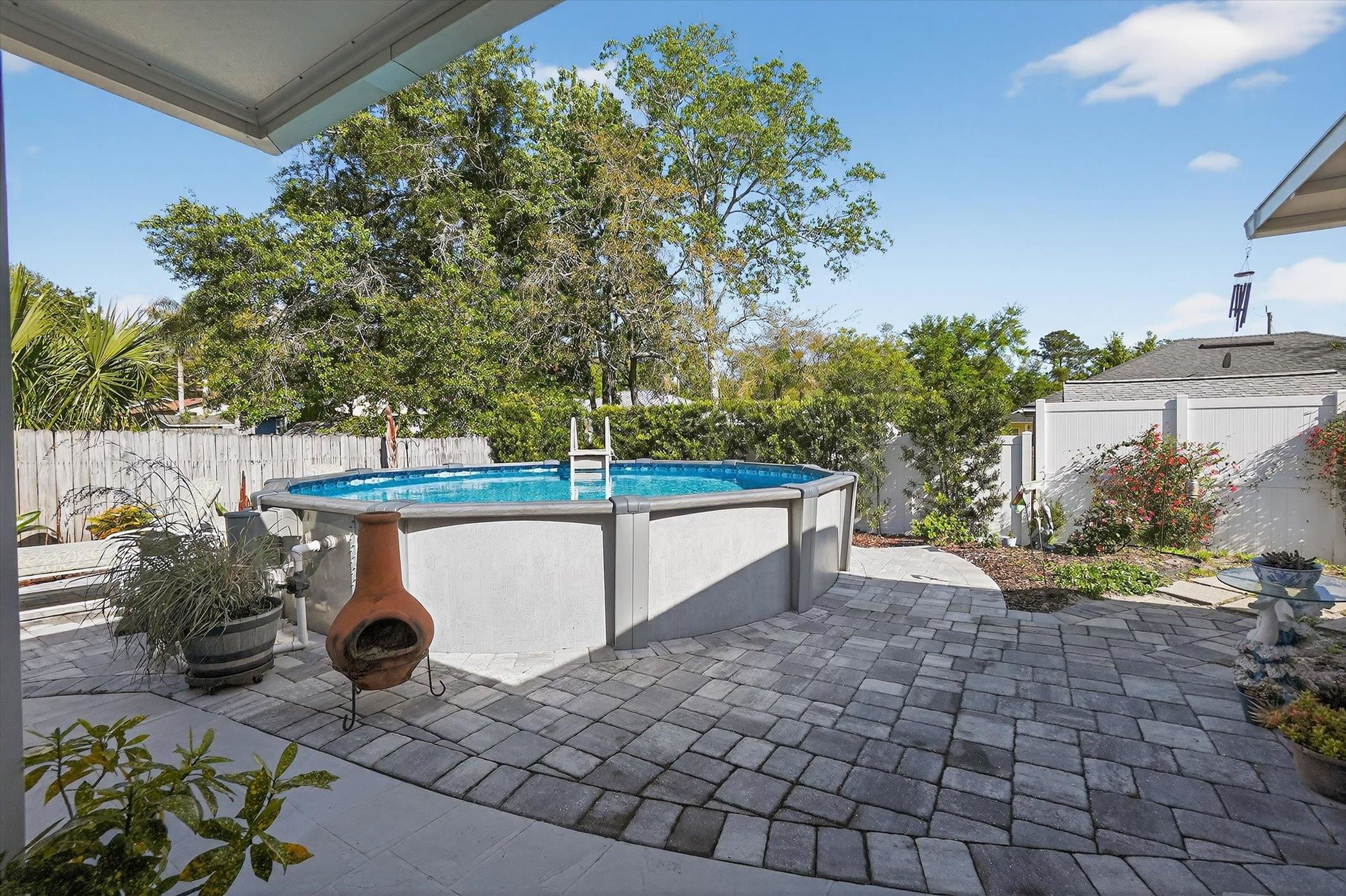 229 Yale Road St. Augustine, FL 32086 - Photo 40 of 47 View of pool featuring a fenced backyard and patio surround