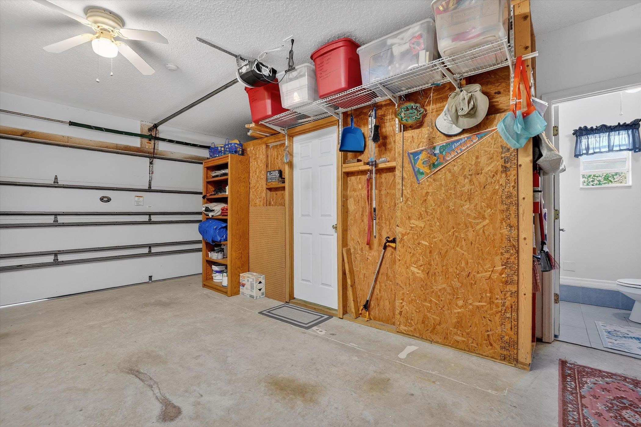 229 Yale Road St. Augustine, FL 32086 - Photo 42 of 47 Garage with a ceiling fan