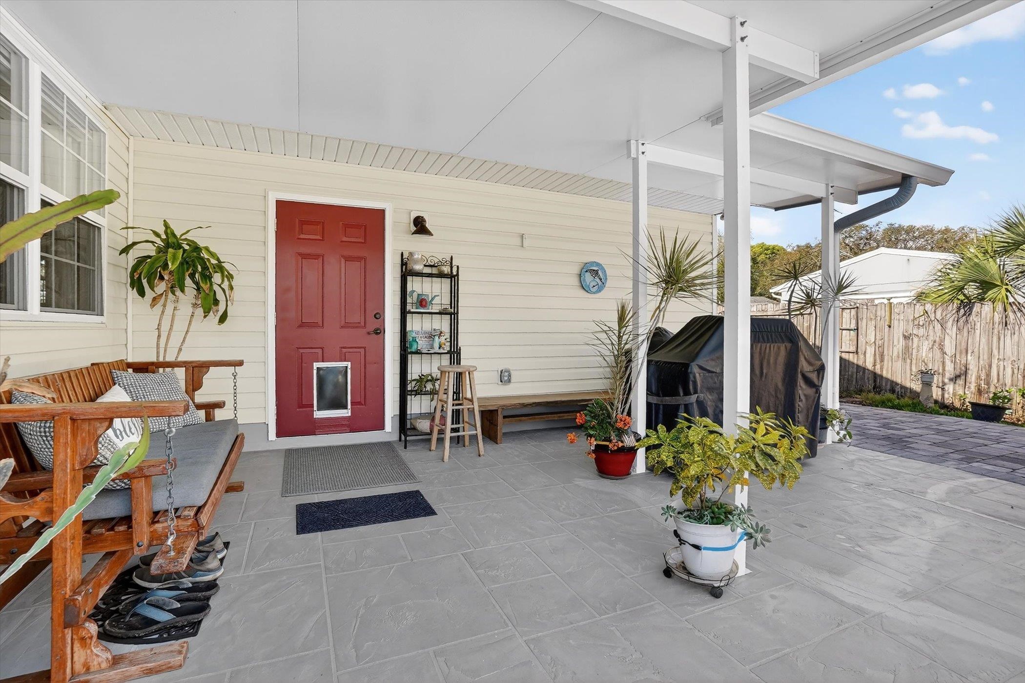 229 Yale Road St. Augustine, FL 32086 - Photo 45 of 47 Doorway to property with a patio