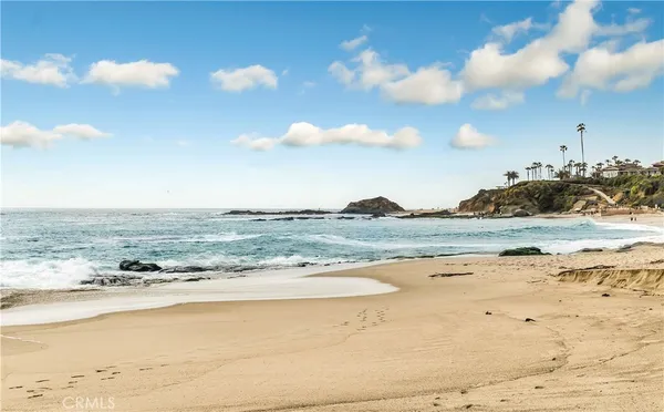a view of an ocean and beach