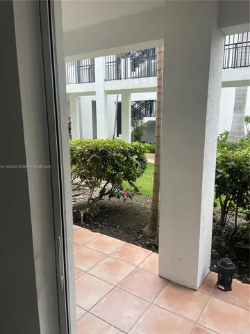 a view of a house from a window