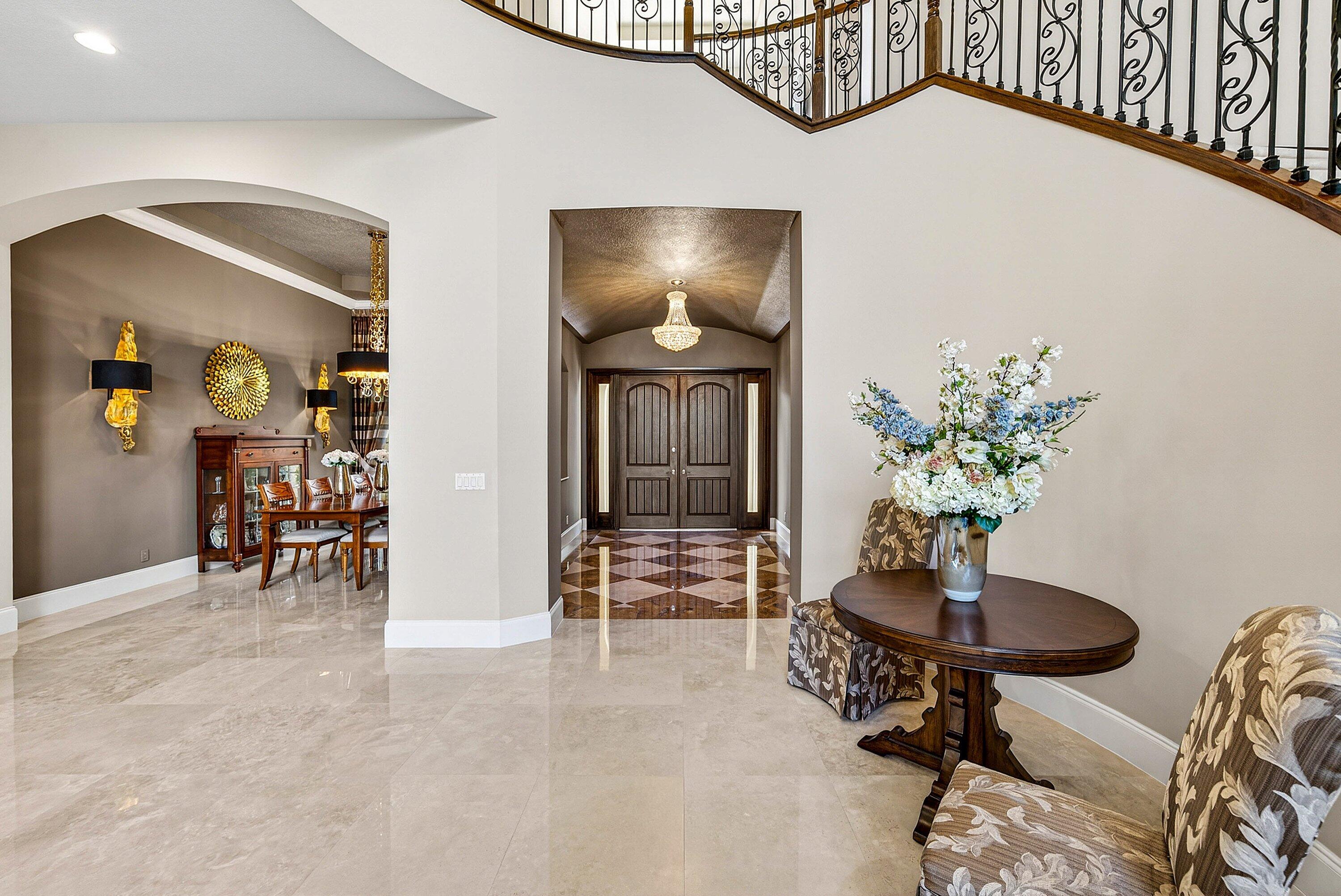 6445 Montesito Street Boca Raton, FL 33496 - Photo 15 of 86 a living room with furniture and a potted plant