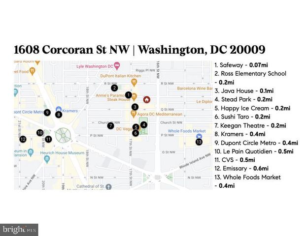 $1,000,000 | 1608 Corcoran Street Northwest, Washington, DC 20009