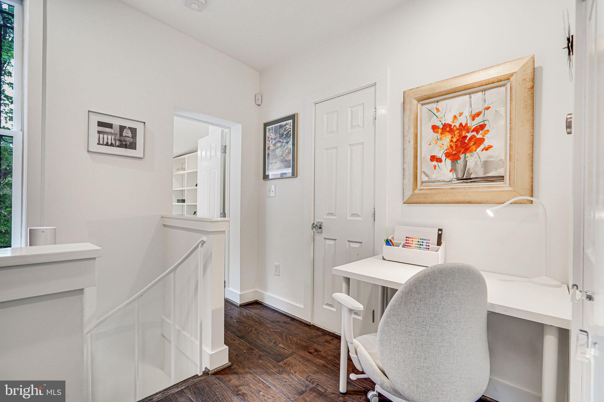 1608 Corcoran Street Northwest Washington, DC 20009 - Photo 10 of 28 Second floor landing with desk/work station