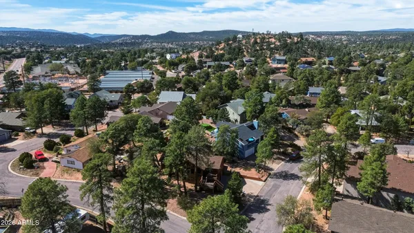 an aerial view of a city with lots of residential buildings