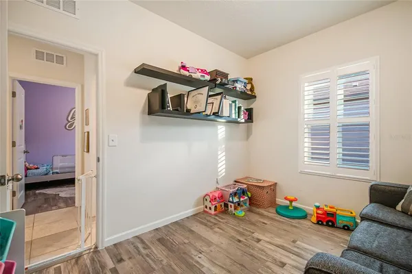 a view of a livingroom with toys