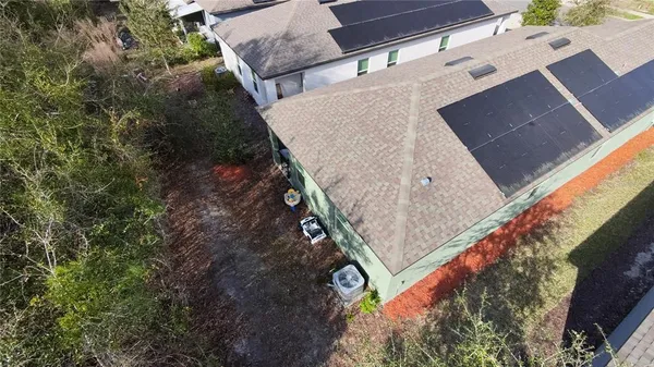 an aerial view of multiple house