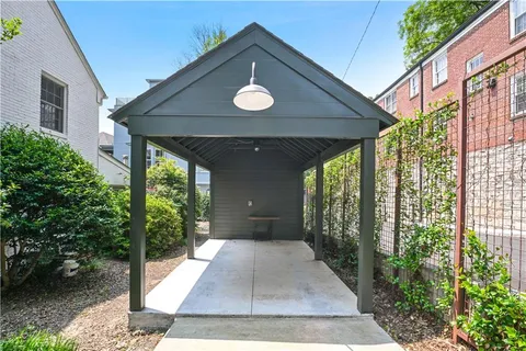 a view of a house with a porch
