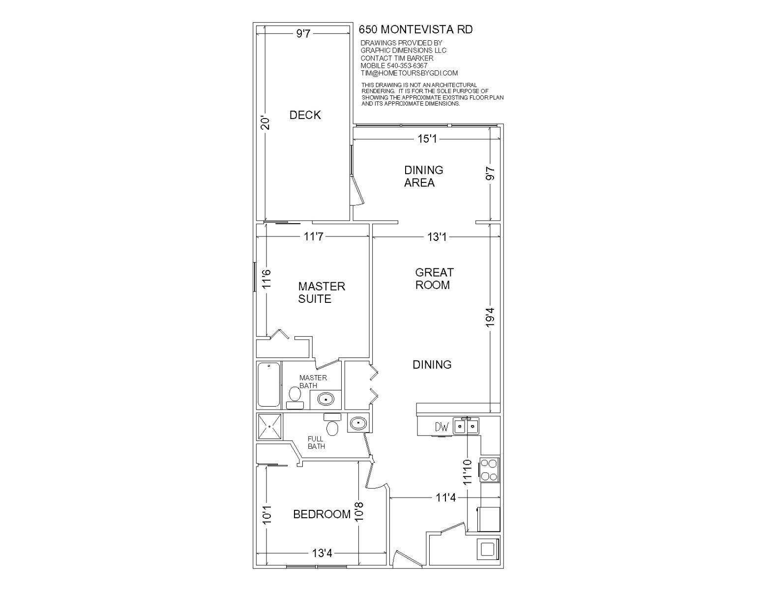650 Monte Vista Road, Unit 402 Union Hall, VA 24176 - Photo 19 of 19 floor plan