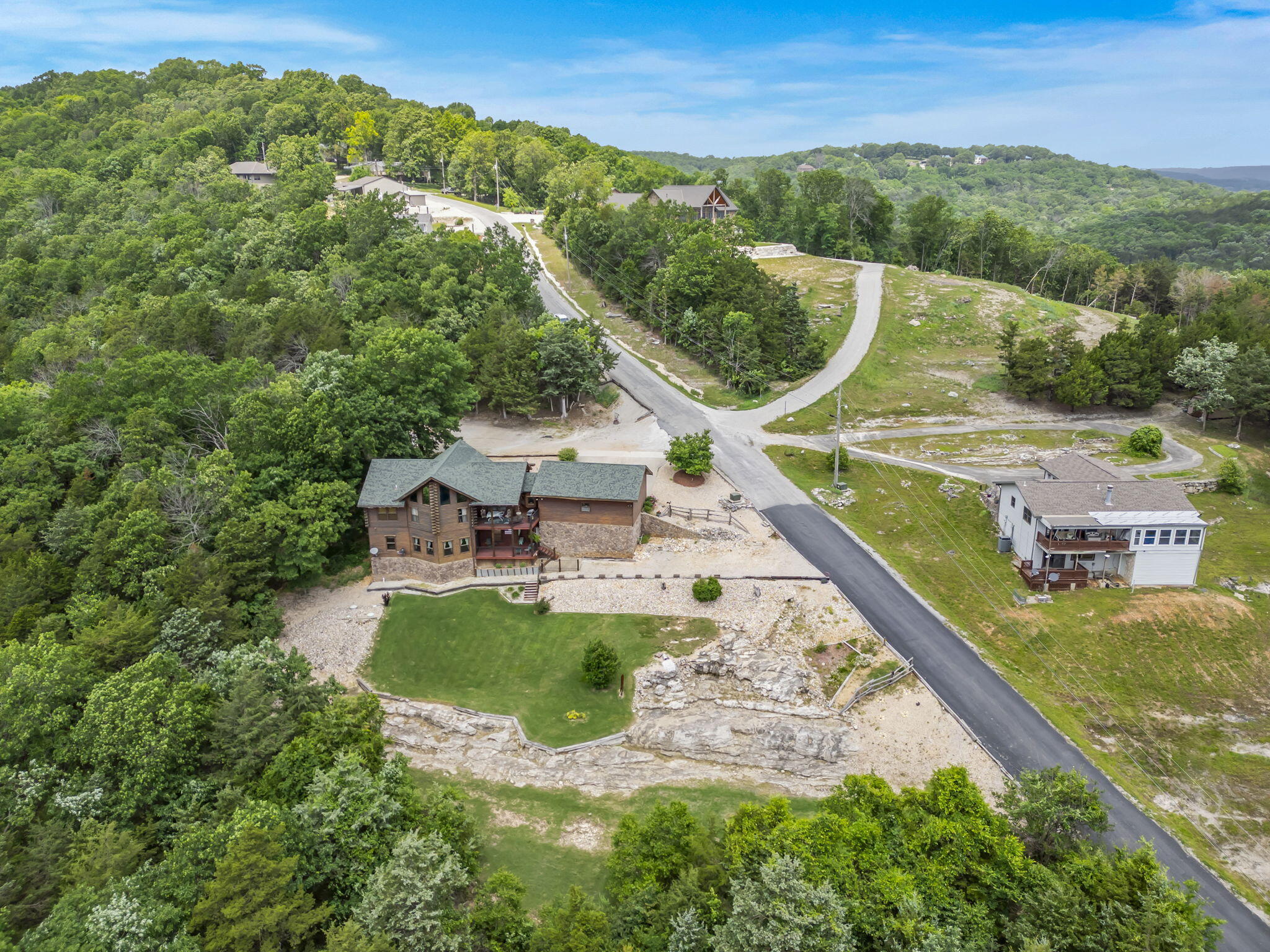 10 Baywood Circle Reeds Spring, MO 65737 - Photo 40 of 47 Aerial View of Back Log Home