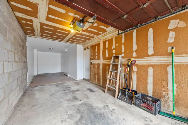 front view of a house with a patio