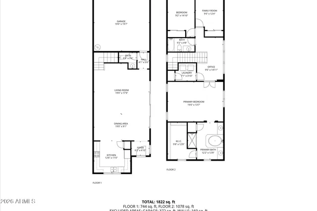 $2,250 | 12468 West Hummingbird Terrace, Peoria, AZ 85383
