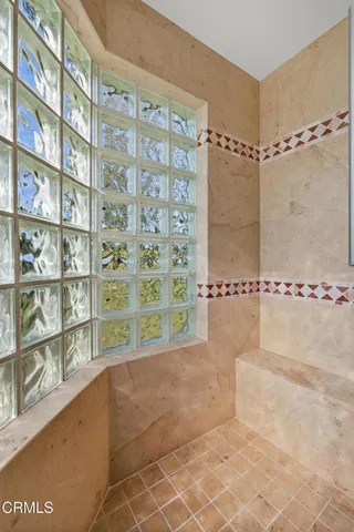 a view of a yard with plants and trees