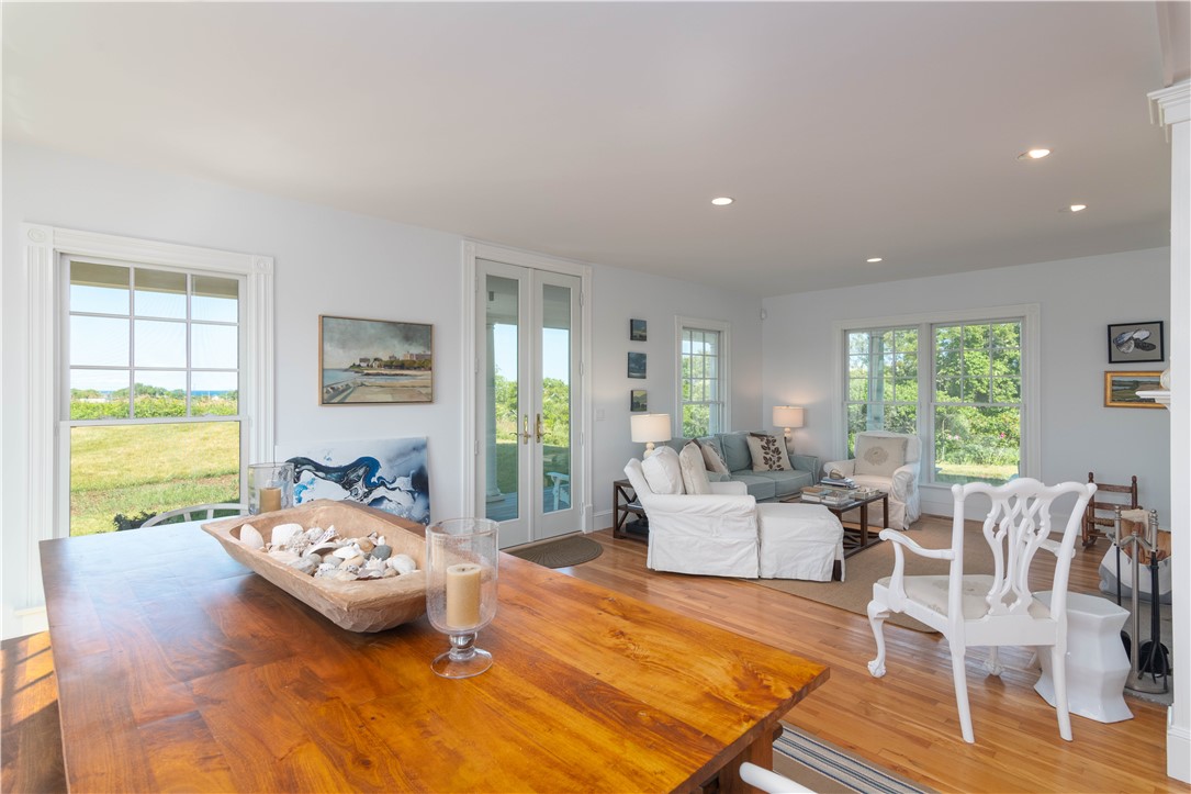 1307 Peckham Farm Road Block Island, RI 02807 - Photo 7 of 32 Living/Dining and Porch