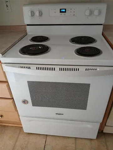 a close view of stove