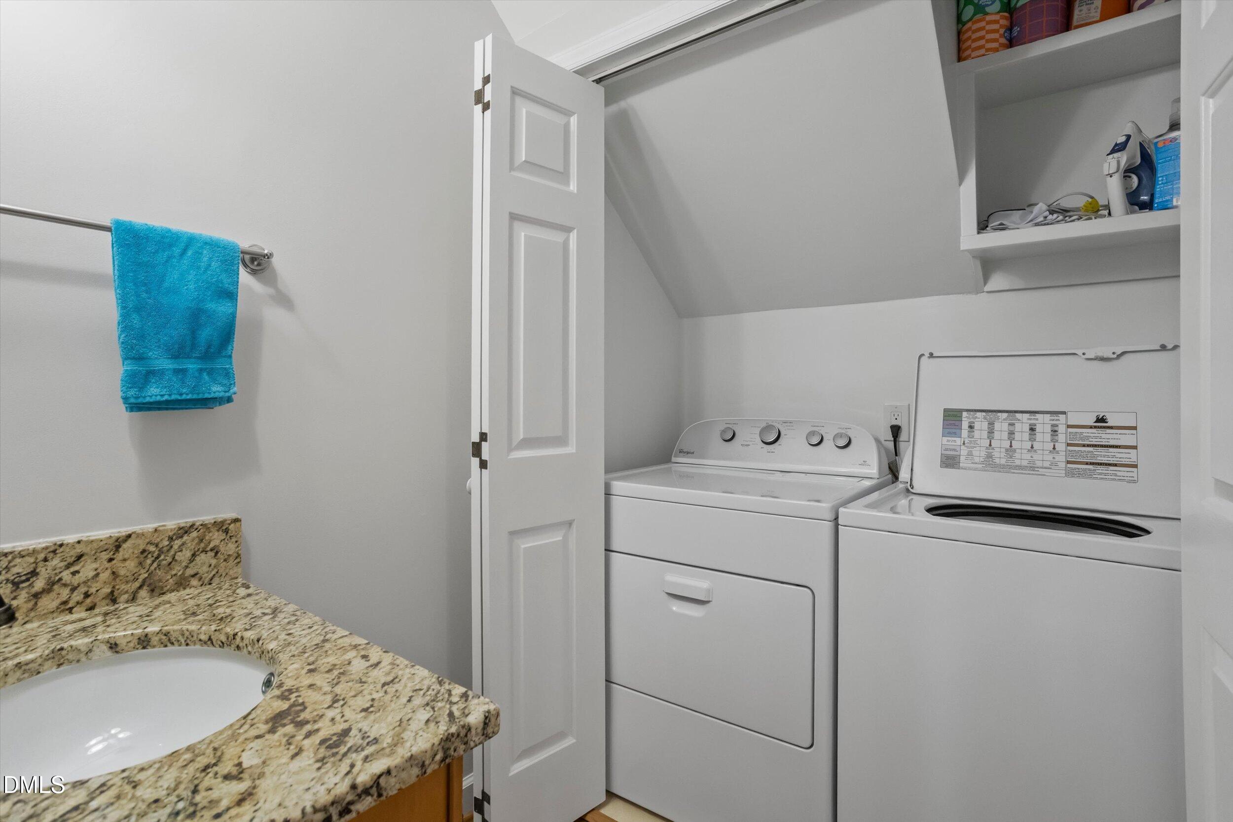 6707 Queen Annes Drive Raleigh, NC 27613 - Photo 18 of 33 Half Bath and Laundry