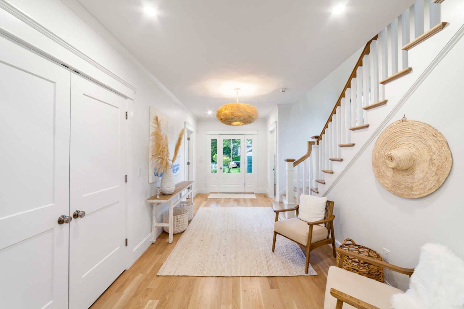 38 Pinehurst Road Edgartown, MA 02539 - Photo 16 of 38 a view of a livingroom with furniture and staircase