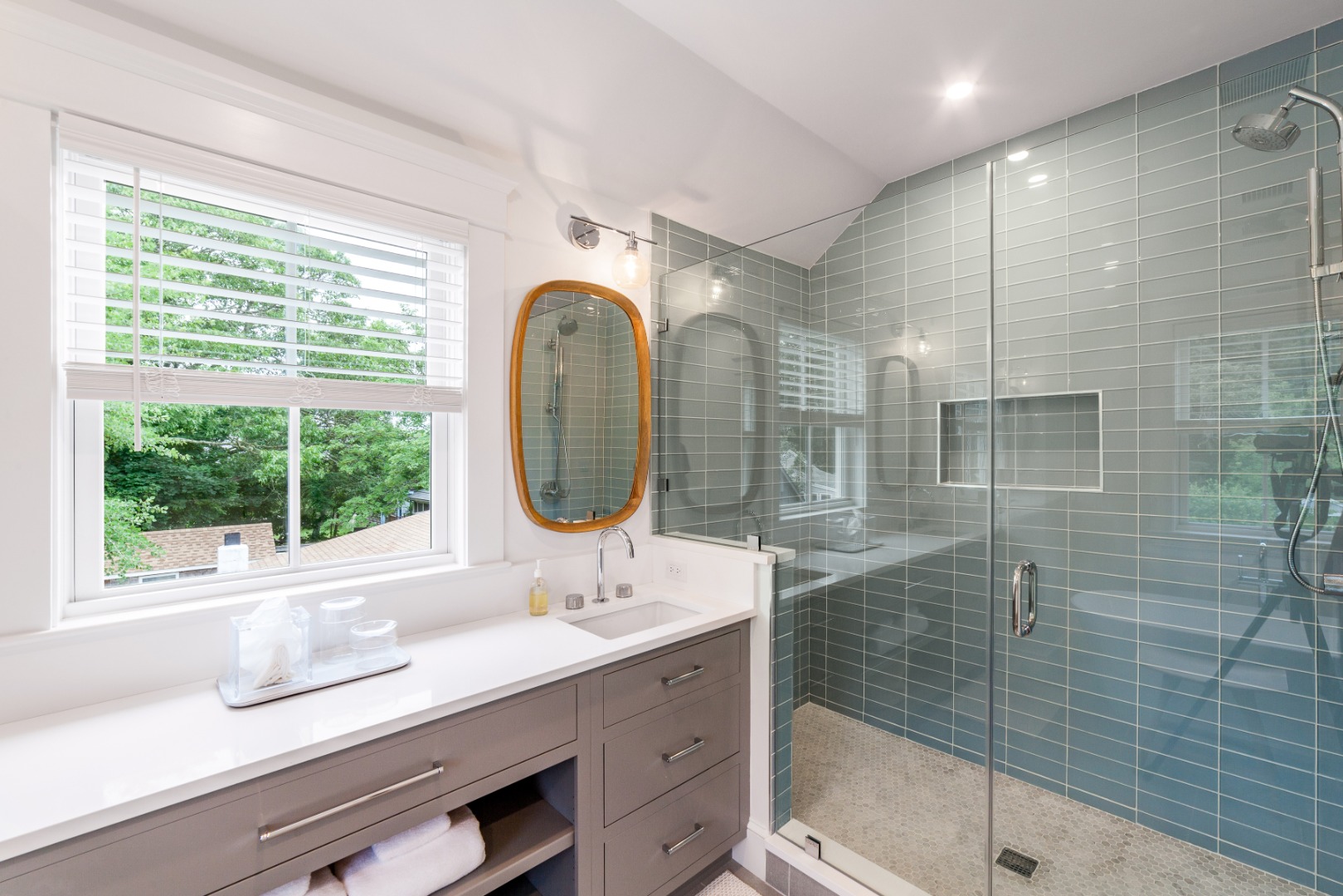 38 Pinehurst Road Edgartown, MA 02539 - Photo 24 of 38 a bathroom with a sink and a mirror