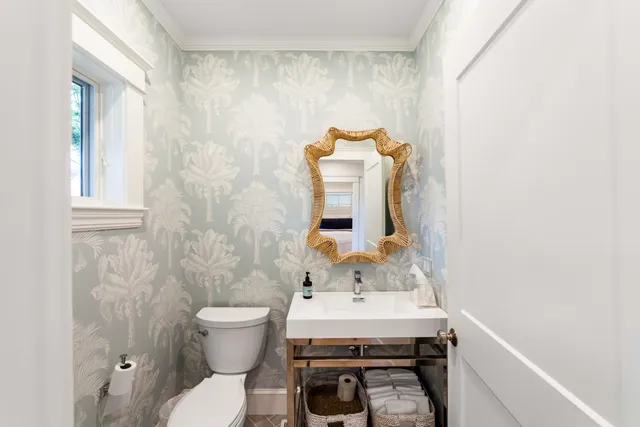 a bathroom with a sink and a toilet